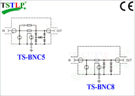Ομοαξονικός προστάτης κύματος αστραπής συσκευών μετάδοσης με το συνδετήρα BNC