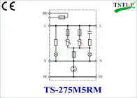 5kA/τύπος 3 10kA καλύπτρα κύματος αστραπής για TT/της TN S τα συστήματα παροχής ηλεκτρικού ρεύματος